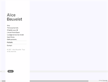 Tablet Screenshot of alicebeuvelet.com